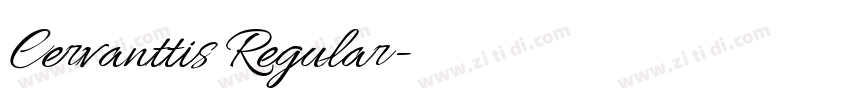 Cervanttis Regular字体转换 Cervanttis Regular字体转换